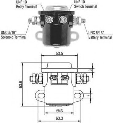 Втягивающее реле стартера MAGNETI MARELLI 940113050017