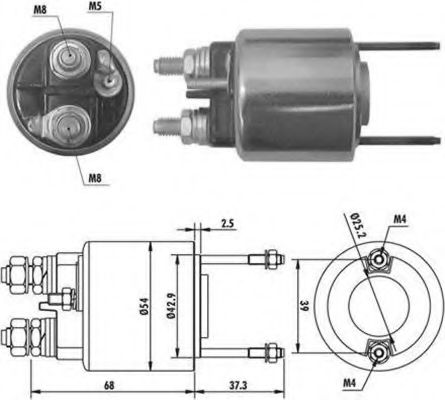 Втягивающее реле стартера MAGNETI MARELLI 940113050385