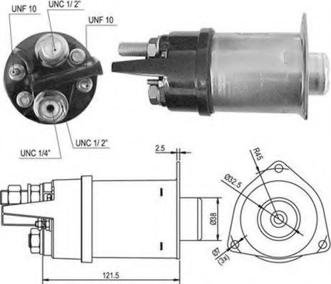 Втягивающее реле стартера MAGNETI MARELLI 940113050426