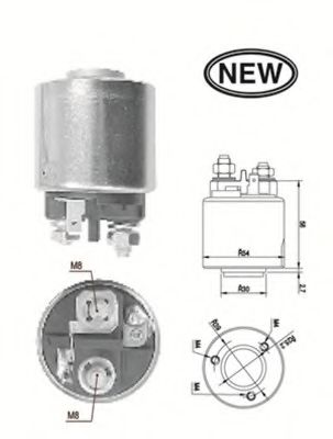 Втягивающее реле стартера MAGNETI MARELLI 940113050540