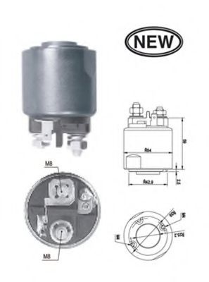 Втягивающее реле стартера MAGNETI MARELLI 940113050546