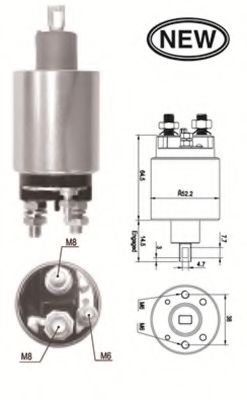 Втягивающее реле стартера MAGNETI MARELLI 940113050559