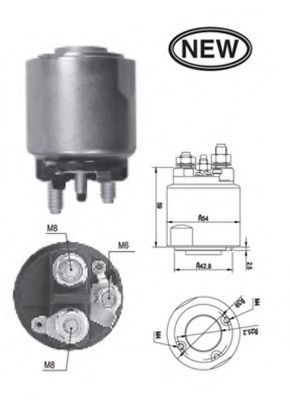 Втягивающее реле стартера MAGNETI MARELLI 940113050561