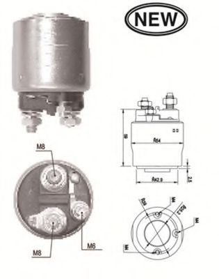 Втягивающее реле стартера MAGNETI MARELLI 940113050562