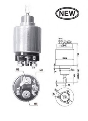 Втягивающее реле стартера MAGNETI MARELLI 940113050564