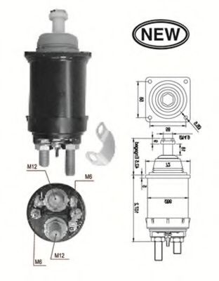 Втягивающее реле стартера MAGNETI MARELLI 940113050569
