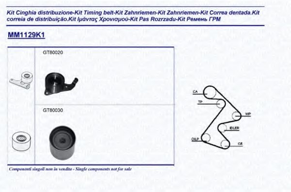 Комплект ГРМ magnetimarelli 341311291101