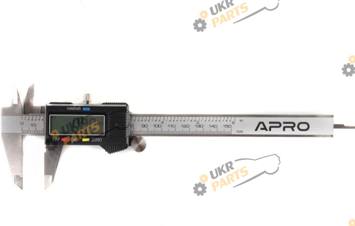 Штангенциркуль Apro 150мм пластиковый корпус (батарея 1,5В) (510165)