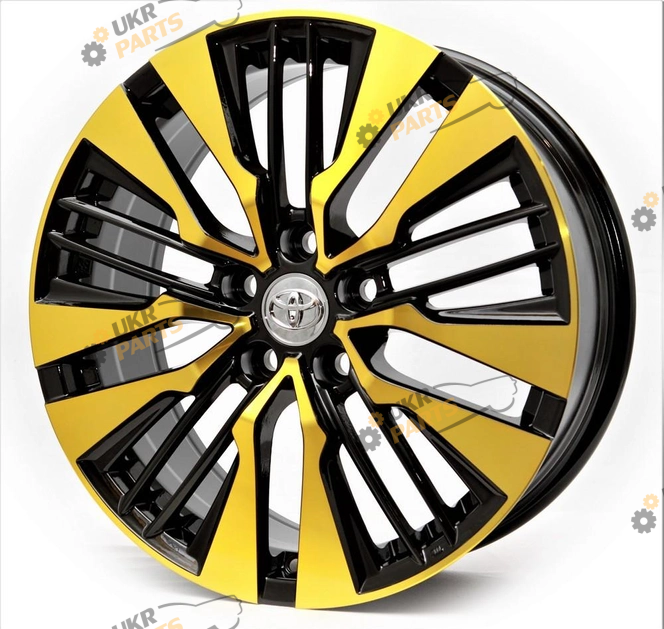 Литой диск Replica Toyota R195 Black Gold Coating R18