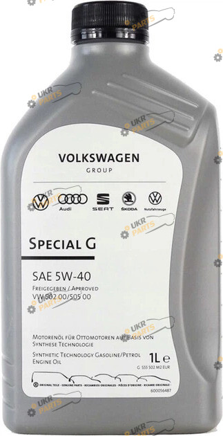 Моторное масло VAG Special G SAE 5W-40 1 л (GS55502M2)