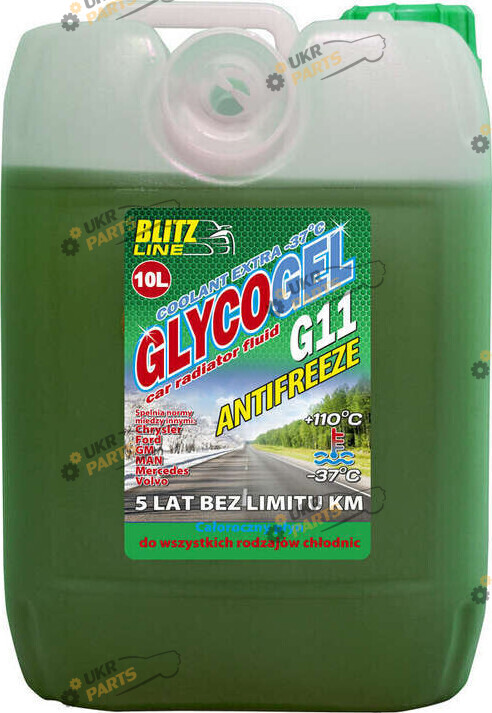 Антифриз Blitz Line Glycogel G11 зелёный 10 л (28879)