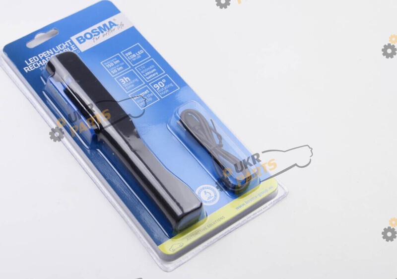 Вспомогательный фонарь Bosma Pen lamp 2W rechargable крепление - зажим (6773)