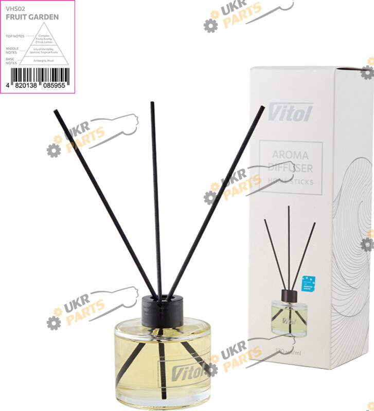 Аромадифузор Vitol Home Sticks 130 мл | Цитрус (VHS02)