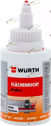 Герметик фланцевых соединений Wurth DOS SYS 50 мл красный (0893518050)