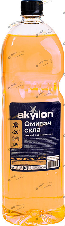 Жидкость омывателя готовая зимняя Akvilon Дыня -20 °C 1.5 л (AKVILONMELON20C15L)