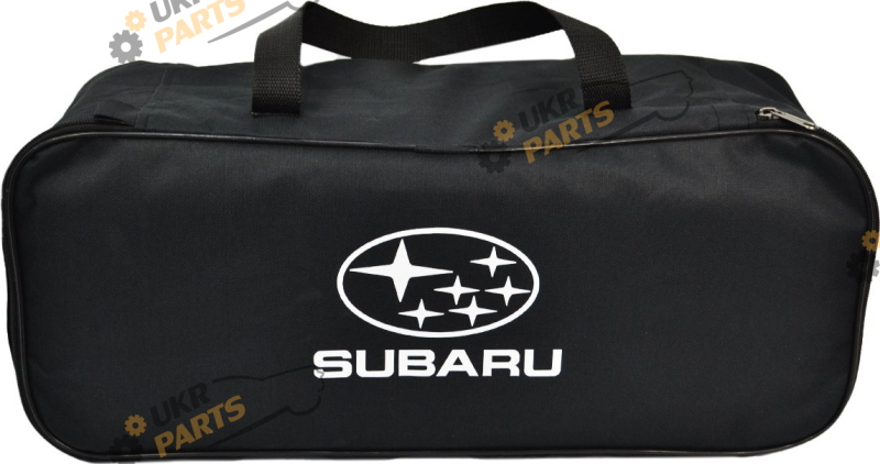 Сумка органайзер Poputchik Subaru чорна 1 відділ розмір 45,5 х 18 х 18,5 см 16 л (03-126-1Д)