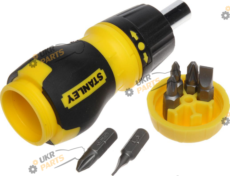 Отвертка реверсионная Stanley Multibit Stubby со сменными битами 1 шт (0-66-358)