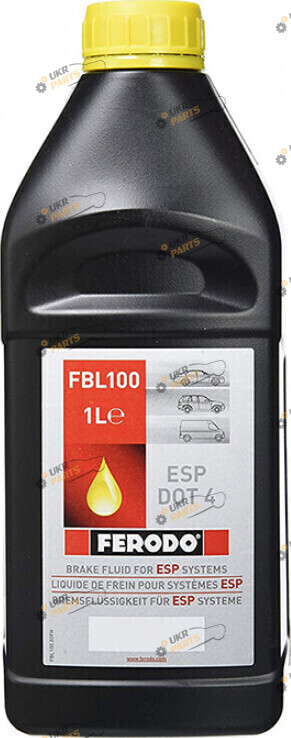 Тормозная жидкость Ferodo DOT 4 BRAKE FLUID 1 л (FBL 100)