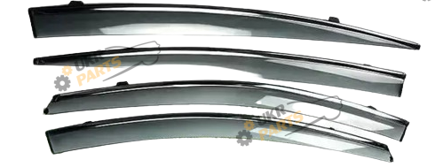Дефлектор окна / Ветровик TopVisor Honda Accord 8 2008-2015 с хромированным молдингом Седан (T/V.HN05)