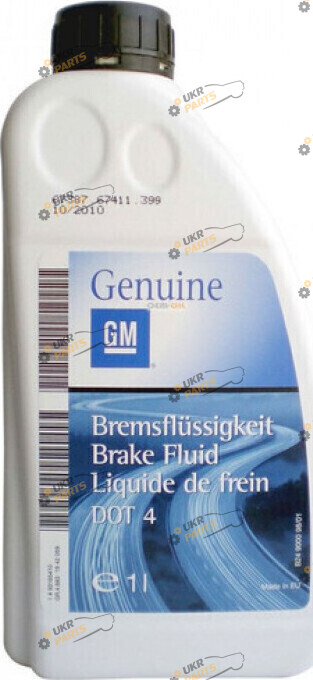 Тормозная жидкость General Motors DOT 4 BRAKE FLUID 1 л (93165410)