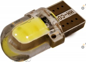 Лампочка AllLight COB 1W W2,1x9,5d 12V WHITE в силиконе (00-00007826)