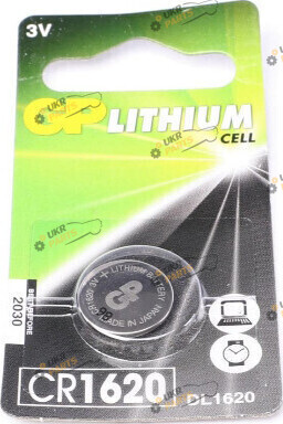 Батарейка GP Lithium 3v CR1620 1 шт. (CR1620)