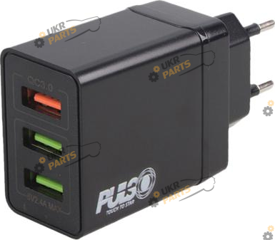 Зарядное устройство Pulso 30W USB 3 А (LC-34830 BK)