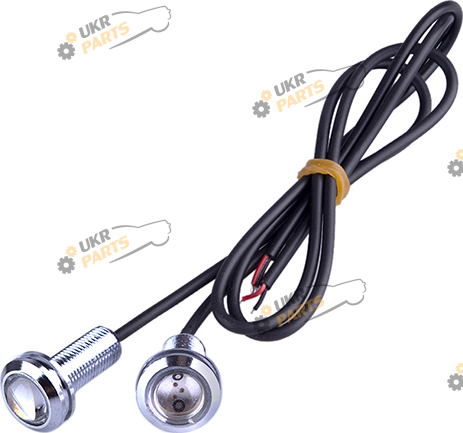 Болт крепления номера AG с подсветкой 18-COB 12V хромированные 2шт. Red (AG-60337 (1/100))