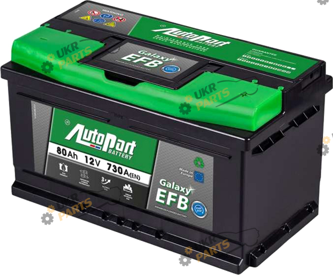 Автомобильный аккумулятор AutoPart Galaxy EFB_Srart-Stop 80 Ач (ARL080-EFB)
