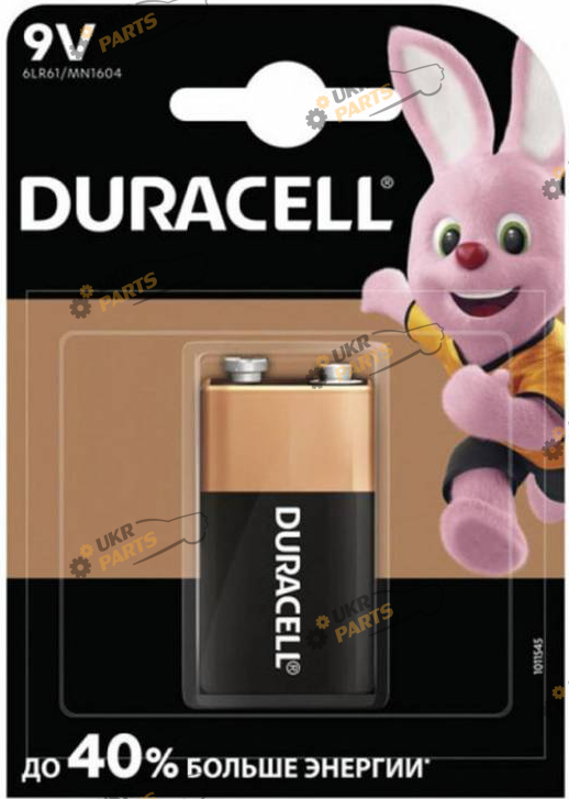 Батарейка Duracell MN1604 6LR61 1 шт. (6LP3146  MN1604)