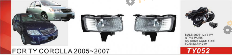 Фара противотуманная DLAA Toyota Corolla 2005 (TY-052)