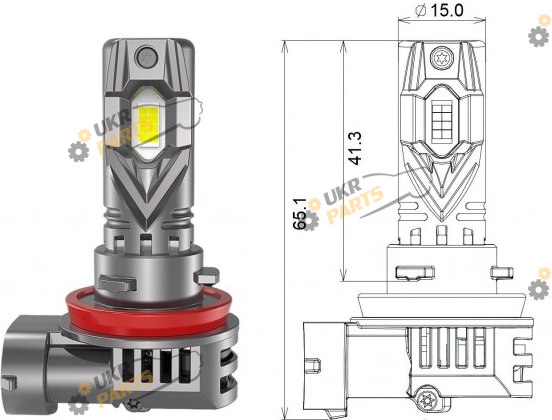 LED лампа QLine Small Active H11 52 Вт (00-00020364)