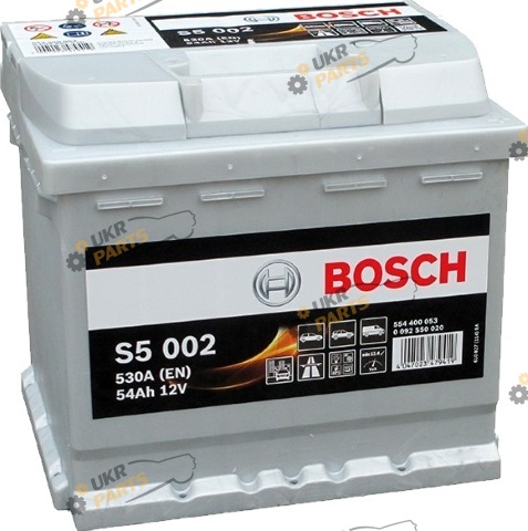 Автомобильный аккумулятор Bosch S5 SILVER PLUS (S5 002) 530 А 54 Ач (0092S50020)