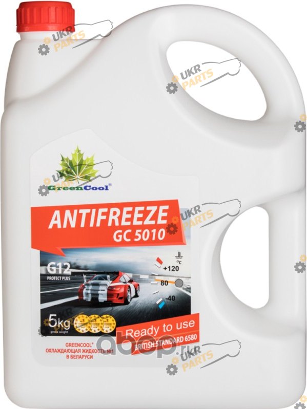 Антифриз GreenCool G12 красный 5 л (48021131527)