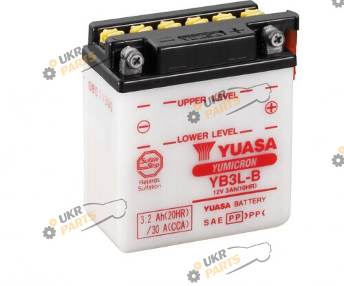 Мотоциклетный аккумулятор Yuasa МОТО YuMicron Battery 3.2 Ач (YB3L-B)