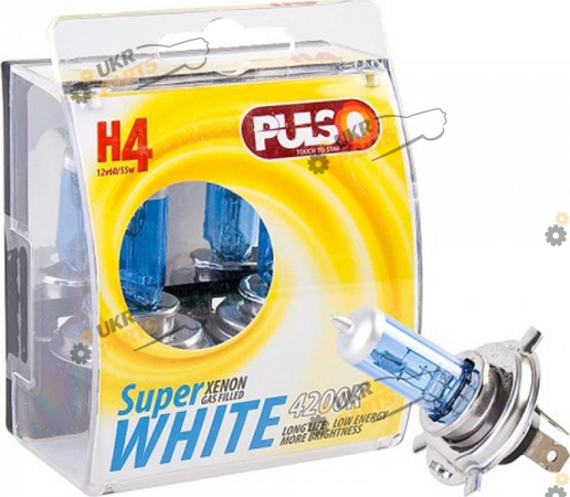 Галогеновая лампа Pulso super white H4 1 шт (LP-42471)
