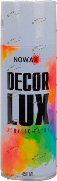 Аэрозольная краска NOWAX DECOR LUX 9010 акрилловая матовый белый 450 мл (NX48013)