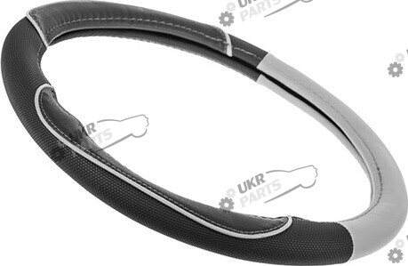 Чехол на руль Vitol M (37-39 см) черно-серый (VJX-163127/4 BK/GR M)