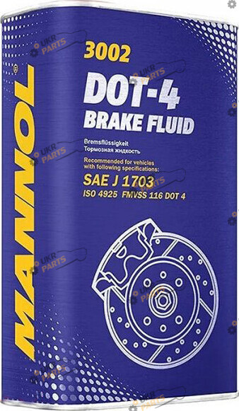 Тормозная жидкость Mannol DOT 4 Bremsflussigkeit 1 л (3002)