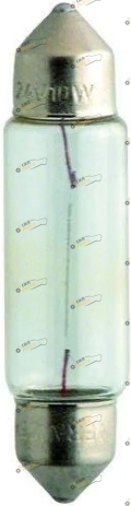 Лампочка салона Tungsram 12V C5W 11x41 мм (TU 7575 B10)