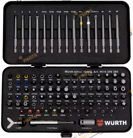 Набор бит Wurth 1/4 105шт (0614250300)