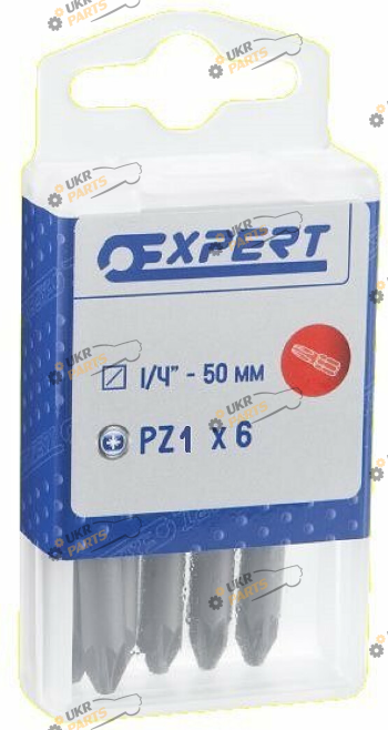 Набор бит Expert PZ1 1/4 6 штук (E113637)