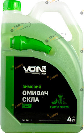 Жидкость омывателя готовая зимняя Voin Exotic Fruits каністра з лійкою -12 °C 4 л (VOIN W2 EF -12)
