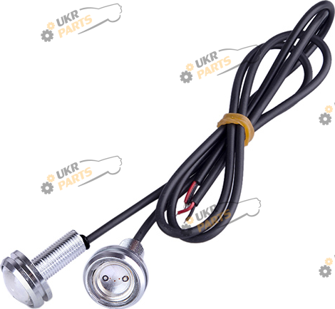 Болт крепления номера AG с подсветкой 23-COB 12V 2шт. хромированные Red (AG-60339)