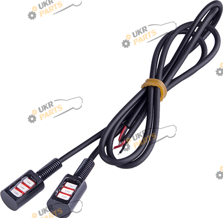 Болт крепления номера AG с подсветкой 3SMD 12V 2шт. черные Blue (60342)