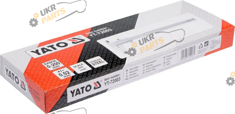 Штангенциркуль Yato 200 мм (YT-72003)