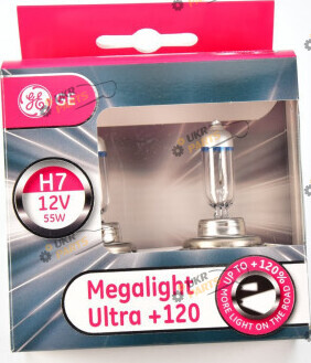 Галогеновая лампа Tungsram Megalight Ultra 120 H7 2 шт (58520SNU.2D)