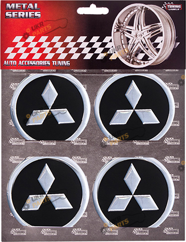 Эмблема на колпак SJS Ø 60мм (4 шт.) Mitsubishi (43982)