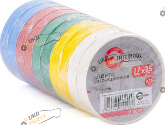 Изолента Intertool 25 м / 17 мм (IT-0029)