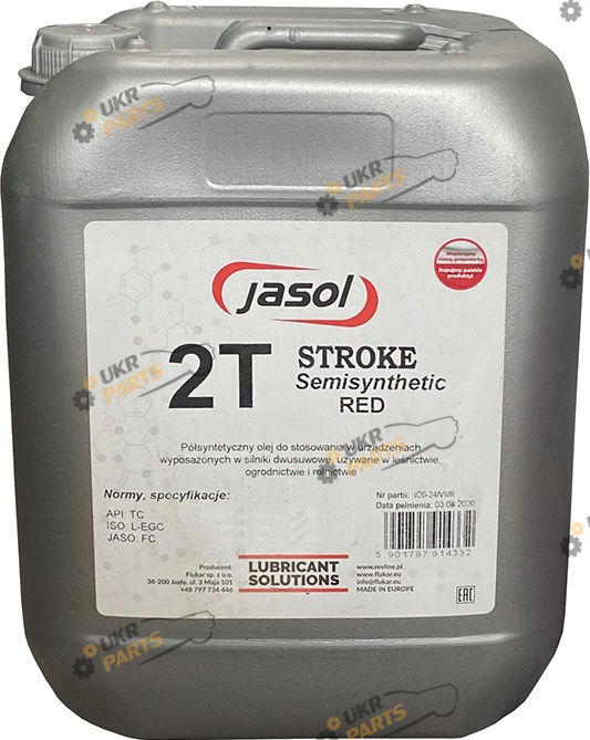 Моторное масло Jasol Semisynthetic TC RED 2T 20 л (2TR20)